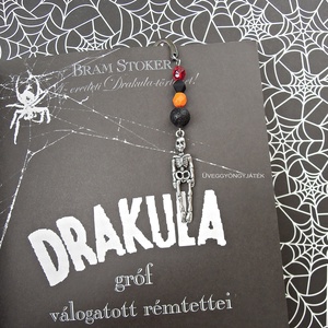 Könyvjelző rémtörténetekhez  -  ásvány könyvjelző - halloweeni figurák - halloweeni figurák - Meska.hu