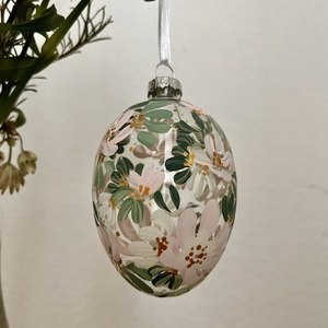 Húsvéti üvegtojás - ünnepi díszek, dekorációk - húsvéti díszek és dekorációk - húsvéti tojás, hímestojás - Meska.hu