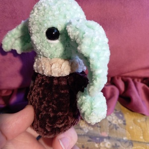 Horgolt bébi Yoda, Grogu - játék & sport - plüssállat & játékfigura - szörnyike - Meska.hu