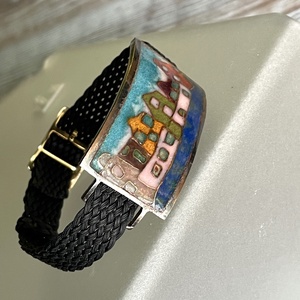 Amszterdam, tűzzománc bronz karkötő - ékszer - karkötő - karperec - Meska.hu