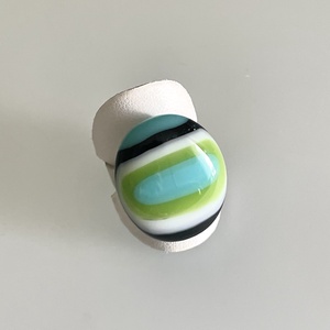 Állítható alapú gyűrű, üvegékszer - ékszer - gyűrű - üveglencsés gyűrű - Meska.hu