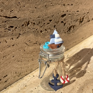 Egyedi, kézzel készített hajós csatos üveg - otthon & életmód - konyhafelszerelés, tálalás - flaska, csatos üveg - Meska.hu