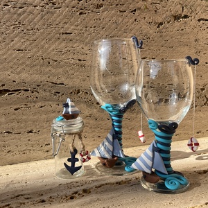 Egyedi, kézzel készített hajós csatos üveg - otthon & életmód - konyhafelszerelés, tálalás - flaska, csatos üveg - Meska.hu