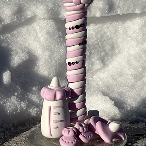 Tejfakasztó öröm � Kézzel díszített gyurma borospohár - otthon & életmód - konyhafelszerelés, tálalás - tálalás - boros poharak, szettek - Meska.hu