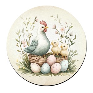 Vintage Húsvéti csibék poháralátét, , , MESKA