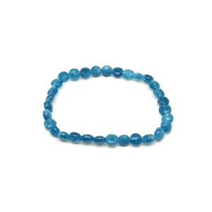 Kék kalcit fazettált korong karkötő 64 mm, Ékszer, Karkötő, Ásványkarkötő, , MESKA