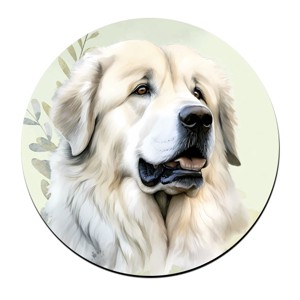 Pireneusi hegyikutya portré mintás bögre alátét, , , MESKA