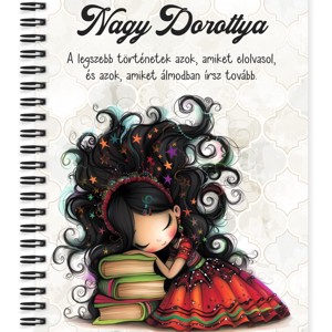 Személyre szabható - Álmodó könyv hercegnő mintás A5-ös füzet, Otthon & Életmód, Papír, írószer, Jegyzetfüzet & Napló, , MESKA