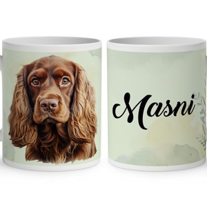 Névvel kérhető - Barna Amerikai cocker spániel portré mintás bögre, Otthon & Életmód, Konyhafelszerelés, tálalás, Tálalás, Bögre & Csésze, , MESKA