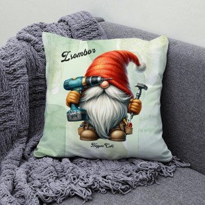 Névvel kérhető - Megszerelő Ezermester manó mintás párna - otthon & életmód - lakástextil - párna & párnahuzat - díszpárna (belsővel együtt) - Meska.hu