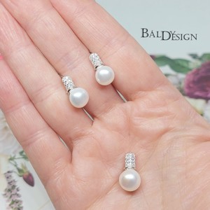 Ezüst szett gyönggyel, Ékszer, Ékszerszett, Ékszerkészítés, MESKA