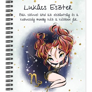 Személyre szabható - Vörös hajú Csini Bak lány mintás A5-ös füzet, Otthon & Életmód, Papír, írószer, Jegyzetfüzet & Napló, , MESKA