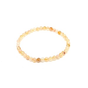 Citrin madeira ásvány karkötő golyós 4mm - Meska.hu