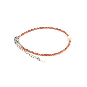 Fazettált hesszonit gránát golyós ásvány karkötő állítható kivitelben 2mm, Ékszer, Karkötő, Ásványkarkötő, , MESKA