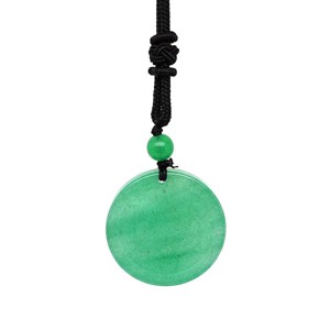 Kör metatron aventurin medál zsinóron 3,5cm, Ékszer, Nyaklánc, Medál, , MESKA