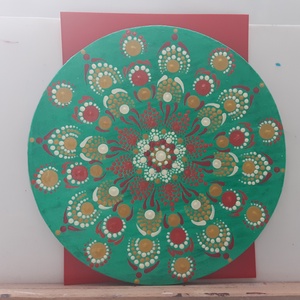 Mandala festés vászonra. - otthon & életmód - dekoráció - kép & falikép - vászonkép - Meska.hu