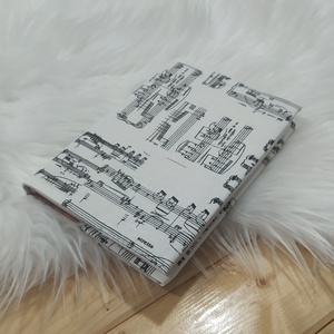 Textil könyvborító, Könyv & Zene, Könyvtok, Varrás, MESKA