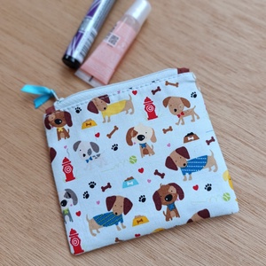 Kézzel készült pamut neszesszer � sokoldalú tok, kártyatartó - táska & tok - pénztárca & más tok - fülhallgató tok  - Meska.hu