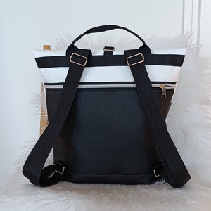 Tricolor rolltop hátizsák  - táska & tok - hátizsák - roll top hátizsák - Meska.hu