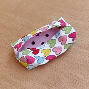 Pamut papírzsebkendő tartó - táska & tok - pénztárca & más tok - zsebkendőtartó tok - Meska.hu