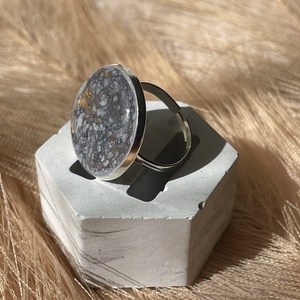  Marble Galaxy kollekció - Ezüst gyűrű alap - ékszer - gyűrű - kerek gyűrű - Meska.hu