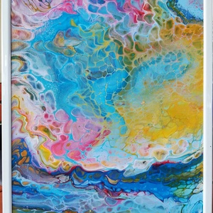 Fluid akril festmény - művészet - festmény - akril - Meska.hu