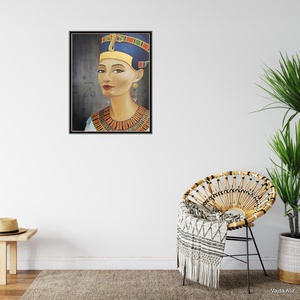 Nefertiti - festmény - művészet - festmény - akril - Meska.hu