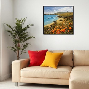 California poppy - festmény - művészet - festmény - akril - Meska.hu