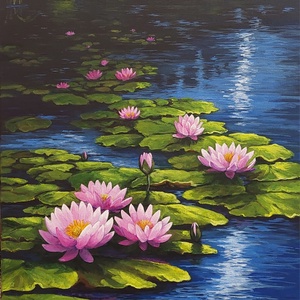 Tavirózsák, Művészet, Festmény, Akril, Festészet, MESKA