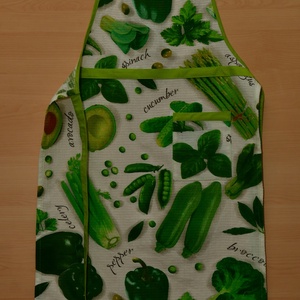 Konyhai kötény - zöldségek, Otthon & Életmód, Konyhafelszerelés, tálalás, Konyhai textil, Kötény, Varrás, MESKA