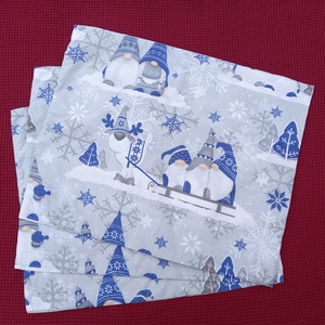 Kispárna huzat - kék manós - Meska.hu