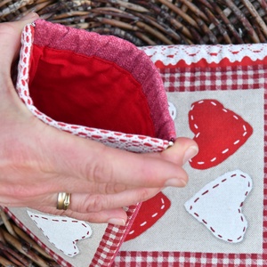 Pikk-pakk záras tok, 14x16cm - táska & tok - pénztárca & más tok - aprópénztartó - Meska.hu