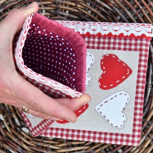 Pikk-pakk záras tok, 14x16cm - táska & tok - pénztárca & más tok - aprópénztartó - Meska.hu