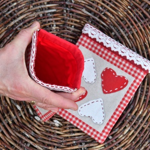 Pikk-pakk záras tok, 14x16cm - táska & tok - pénztárca & más tok - aprópénztartó - Meska.hu