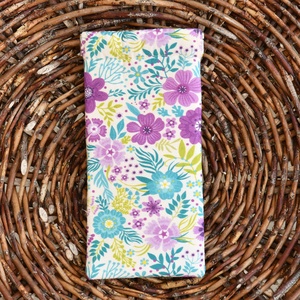 Virágos szemüvegtok több színben, 9x18cm, pikk-pakk zárral, Táska & Tok, Pénztárca & Más tok, Szemüvegtok, Varrás, MESKA