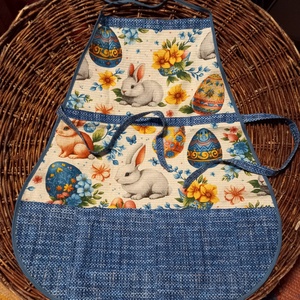 Nagy zsebes kiskötény - Meska.hu