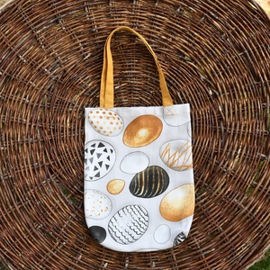 Húsvéti textiltáska arany füllel, 24x31cm  - Meska.hu