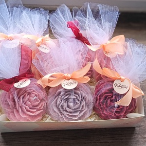 Rózsa illatgyertya - esküvő - emlék & ajándék - köszönőajándék - Meska.hu