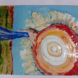 Tűzzománc festmény  - Meska.hu