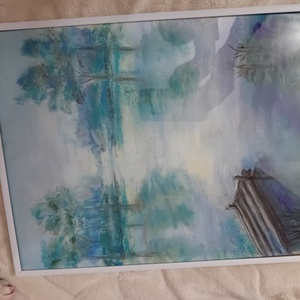 Vízpart mólóval  - Meska.hu