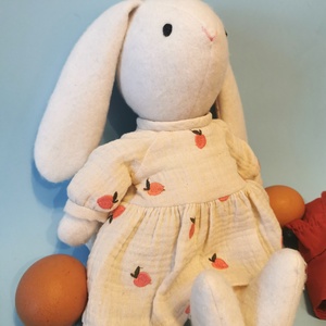 Öltöztethető baba, pihe-puha, nagy Nyuszi Mama, pici Zsebnyuszival - játék & sport - plüssállat & játékfigura - nyuszi - Meska.hu