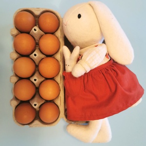 Öltöztethető baba, pihe-puha, nagy Nyuszi Mama, pici Zsebnyuszival - játék & sport - plüssállat & játékfigura - nyuszi - Meska.hu