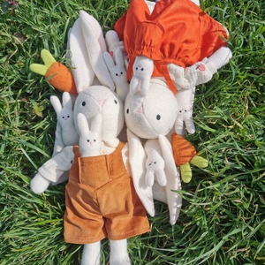 Öltöztethető baba, Nyuszi Papa, Bébirépával, Játék & Sport, Plüssállat & Játékfigura, Nyuszi, Hímzés, Varrás, MESKA