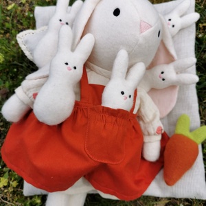 5 db pihe-puha Baba nyuszi, 10 cm - játék & sport - plüssállat & játékfigura - nyuszi - Meska.hu