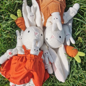 Nyuszi Mama, 32 cm - játék & sport - plüssállat & játékfigura - nyuszi - Meska.hu