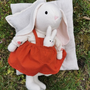 Nyuszi Mama, 32 cm - játék & sport - plüssállat & játékfigura - nyuszi - Meska.hu