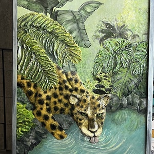 3D-s dzsungel képe - művészet - festmény - festmény vegyes technika - Meska.hu