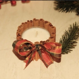 Gyertya - karácsony - karácsonyi lakásdekoráció - karácsonyi fénydekoráció - Meska.hu