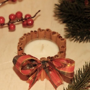 Gyertya - karácsony - karácsonyi lakásdekoráció - karácsonyi fénydekoráció - Meska.hu