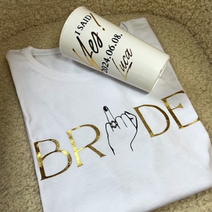 Bride pohár és póló, Ruha & Divat, Női ruha, Póló, felső, Mindenmás, MESKA